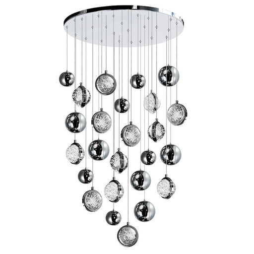 CWI Lighting Salvador 24" Chandelier, Polished Nickel