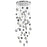 CWI Lighting Salvador 32" Chandelier, Polished Nickel