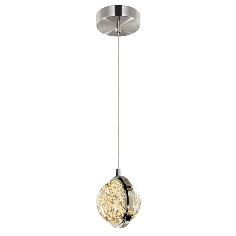 CWI Lighting Salvador Mini Pendant, Polished Nickel