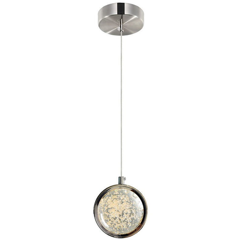 CWI Lighting Salvador Mini Pendant, Polished Nickel