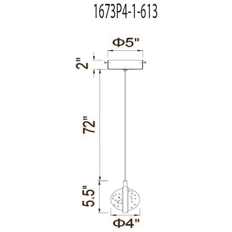 CWI Lighting Salvador Mini Pendant, Polished Nickel
