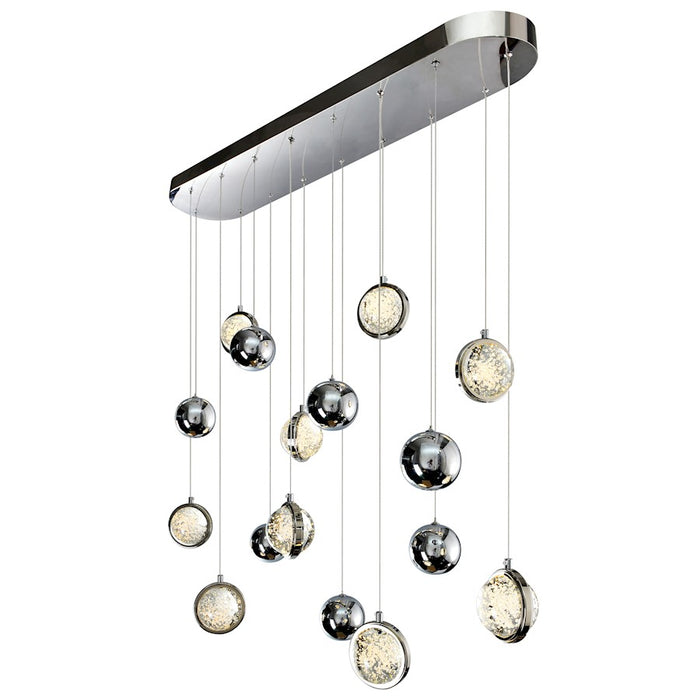 CWI Lighting Salvador 40" Chandelier, Polished Nickel
