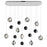 CWI Lighting Salvador 40" Chandelier, Polished Nickel