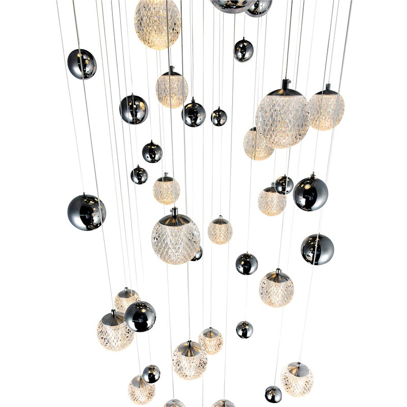 CWI Lighting Siena 24" Chandelier, Chrome