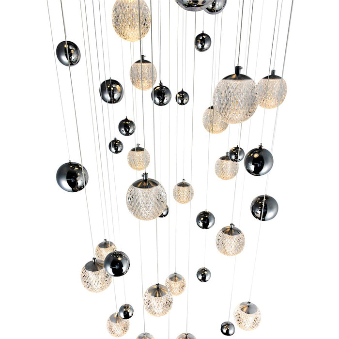 CWI Lighting Siena 24" Chandelier, Chrome