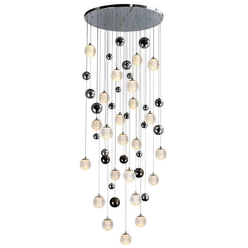 CWI Lighting Siena 32" Chandelier, Chrome