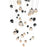 CWI Lighting Siena 32" Chandelier, Chrome