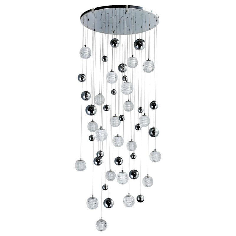 CWI Lighting Siena 32" Chandelier, Chrome