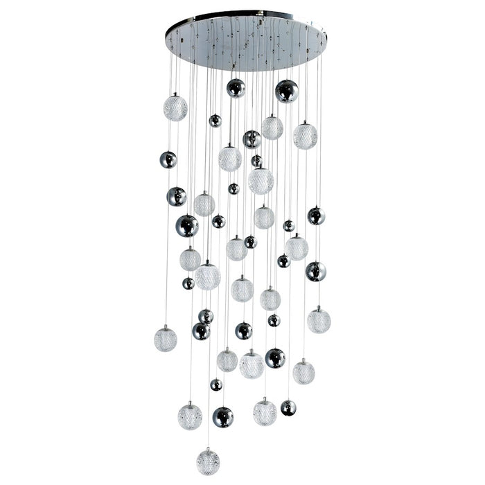 CWI Lighting Siena 32" Chandelier, Chrome