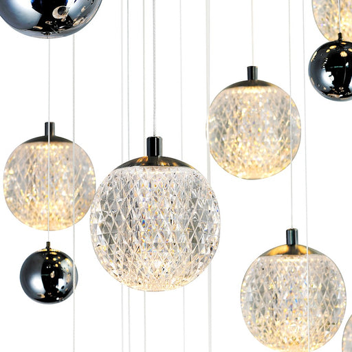 CWI Lighting Siena 40" Chandelier, Chrome