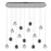 CWI Lighting Siena 40" Chandelier, Chrome