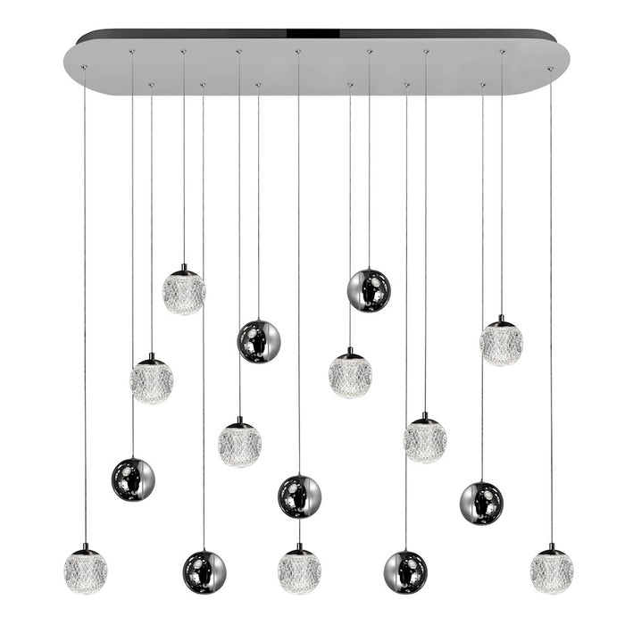 CWI Lighting Siena 40" Chandelier, Chrome