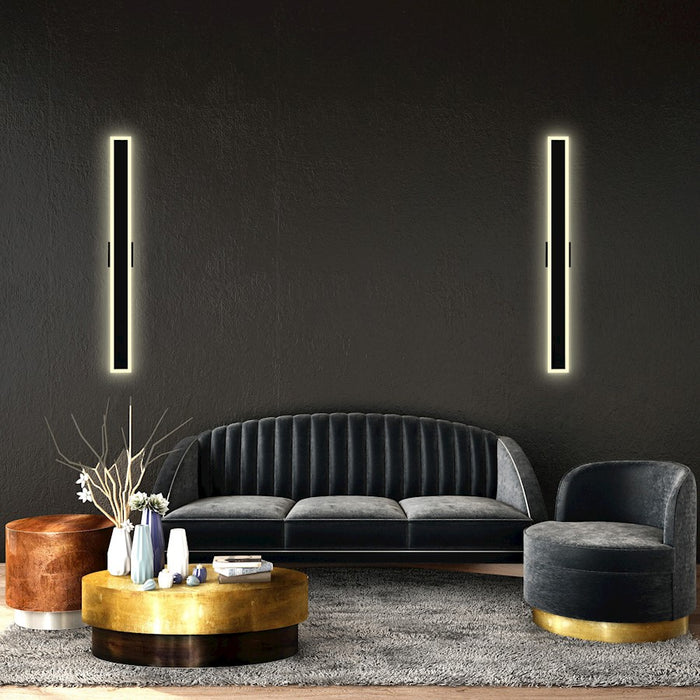 CWI Lighting Malibu Outdoor 59" Wall Light, Black