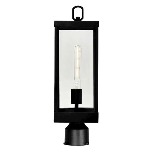 CWI Lighting Windsor 1 Light Outdoor Lantern Head, Black/Clear