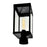CWI Lighting Windsor 1 Light Outdoor Lantern Head, Black/Clear
