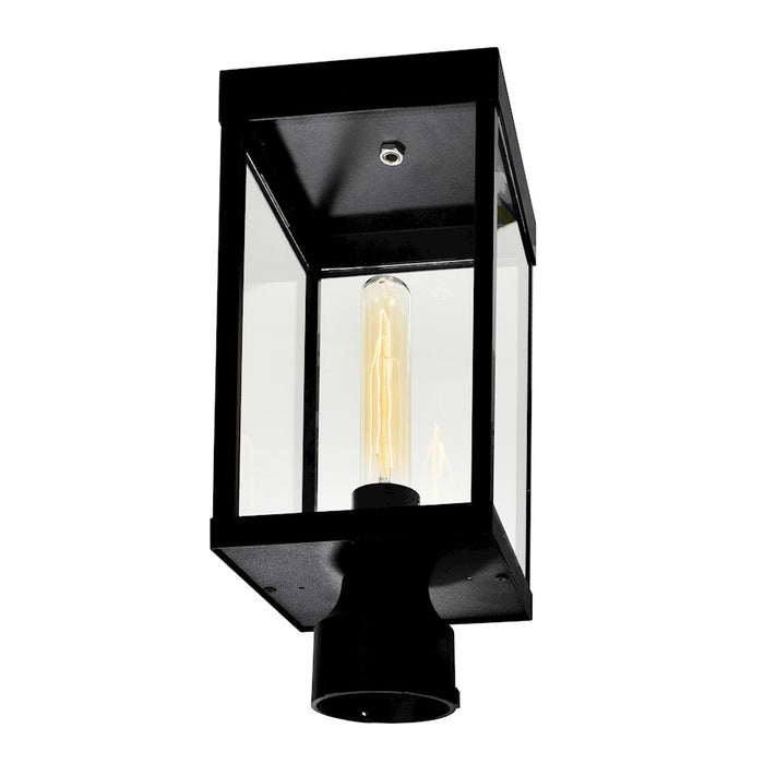 CWI Lighting Windsor 1 Light Outdoor Lantern Head, Black/Clear