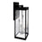 CWI Lighting Windsor 4 Light Outdoor Wall Light, Black/Clear