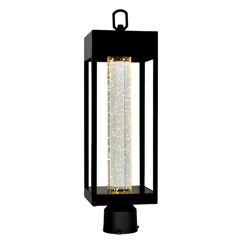 CWI Lighting Rochester Outdoor Lantern Head, Black/Clear