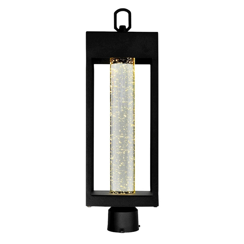 CWI Lighting Rochester Outdoor Lantern Head, Black/Clear