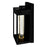 CWI Lighting Rochester 5" Outdoor Wall Light, Black/Clear