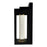 CWI Lighting Rochester 5" Outdoor Wall Light, Black/Clear