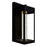 CWI Lighting Rochester 5" Outdoor Wall Light, Black/Clear