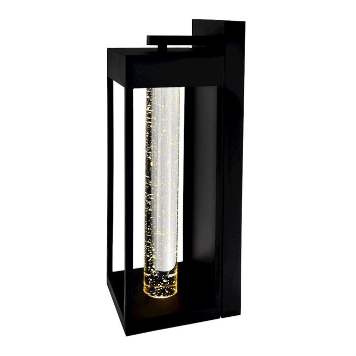 CWI Lighting Rochester Outdoor Wall Light, Black/Clear 101 C