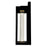 CWI Lighting Rochester Outdoor Wall Light, Black/Clear 101 C