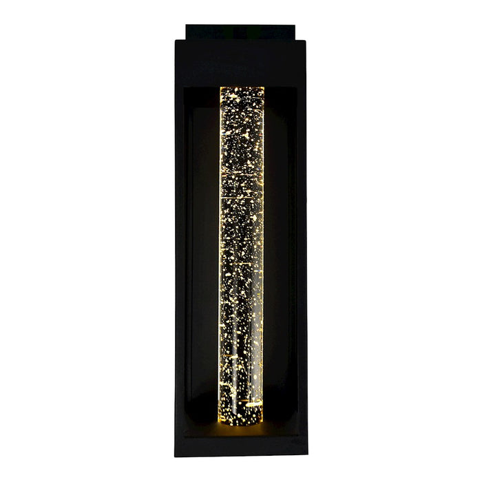 CWI Lighting Rochester Outdoor Wall Light, Black/Clear 101 C