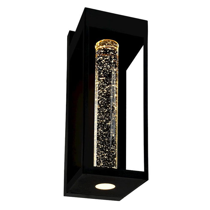 CWI Lighting Rochester Outdoor Wall Light, Black/Clear 101 C