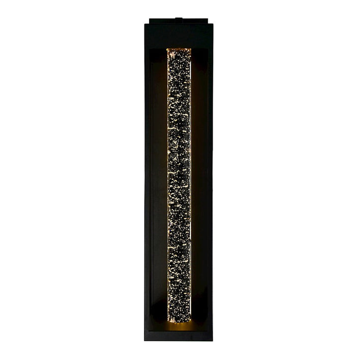CWI Lighting Rochester Outdoor Wall Light, Black/Clear