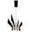 CWI Lighting Candora 72" Chandelier, Black