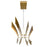 CWI Lighting Candora 72" Chandelier, Brass