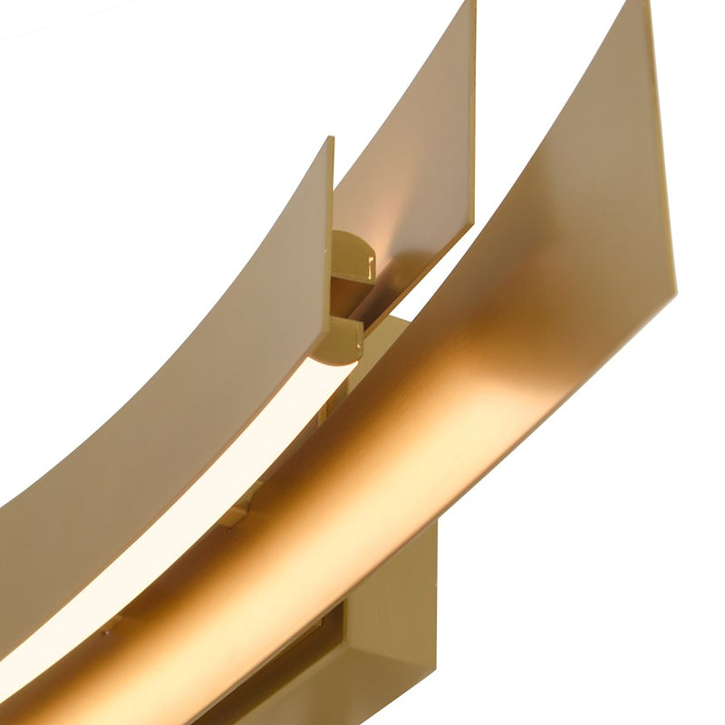 CWI Lighting Candora Integrated LED 36" Vanity Light, Brass