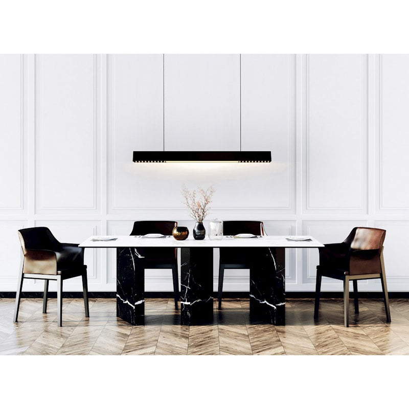 CWI Lighting Pienza 45" Chandelier, Black