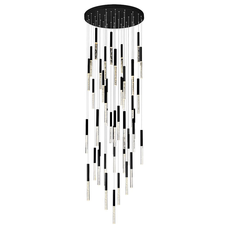 CWI Lighting Dragonswatch 32" Chandelier, Black