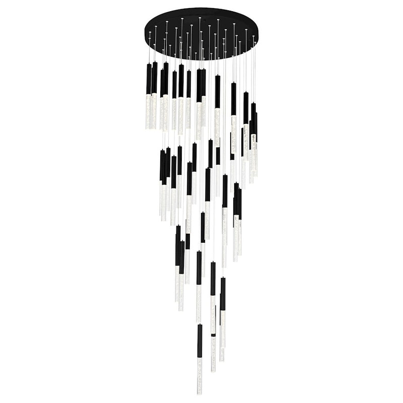 CWI Lighting Dragonswatch 32" Chandelier, Black