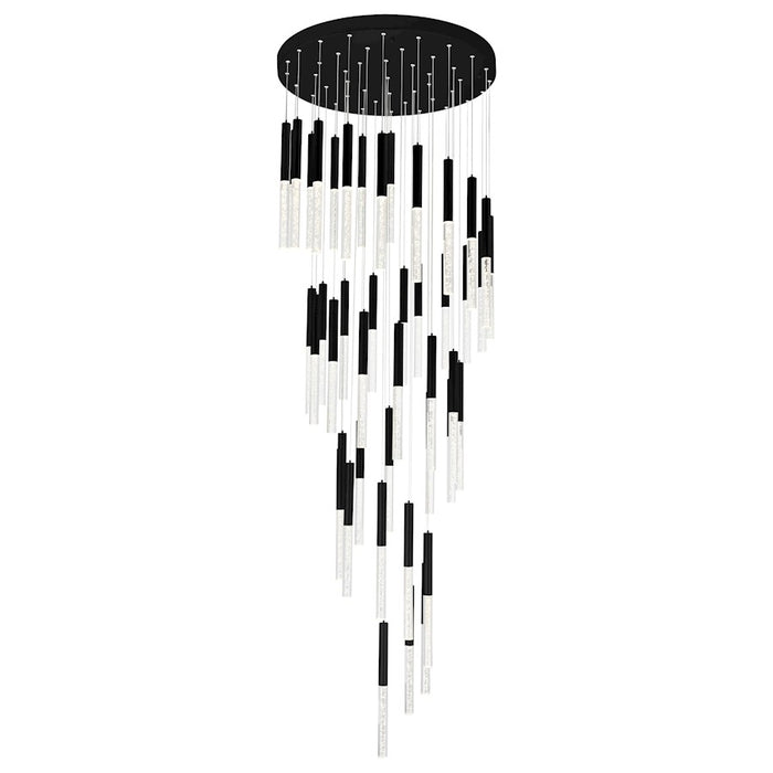 CWI Lighting Dragonswatch 32" Chandelier, Black
