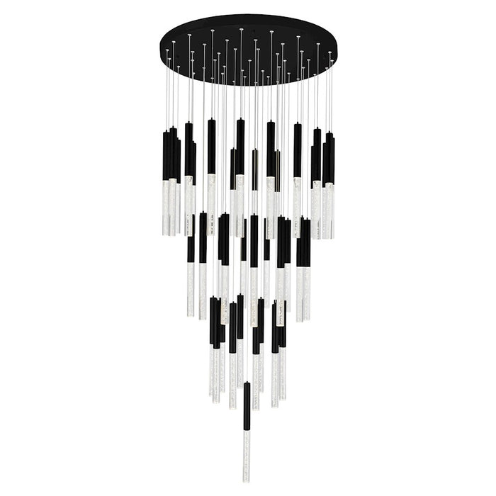 CWI Lighting Dragonswatch 32" Chandelier, Black