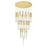 CWI Lighting Dragonswatch 32" Chandelier, Satin Gold