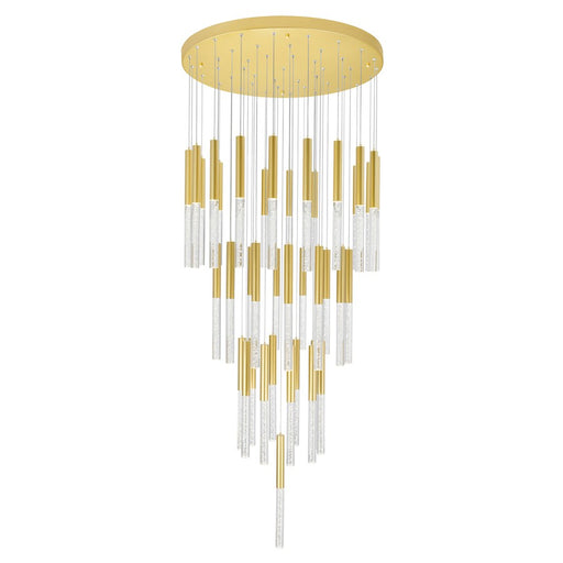 CWI Lighting Dragonswatch 32" Chandelier, Satin Gold