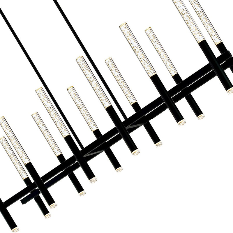 CWI Lighting Dragonswatch 48" Chandelier, Black