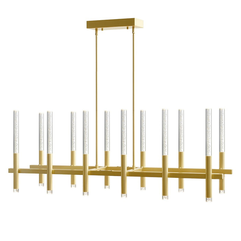 CWI Lighting Dragonswatch 48" Chandelier, Satin Gold
