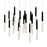 CWI Lighting Dragonswatch Chandelier, Black