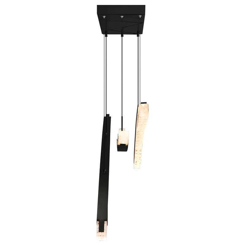 CWI Lighting Saber Integrated LED 50" Chandelier, Black