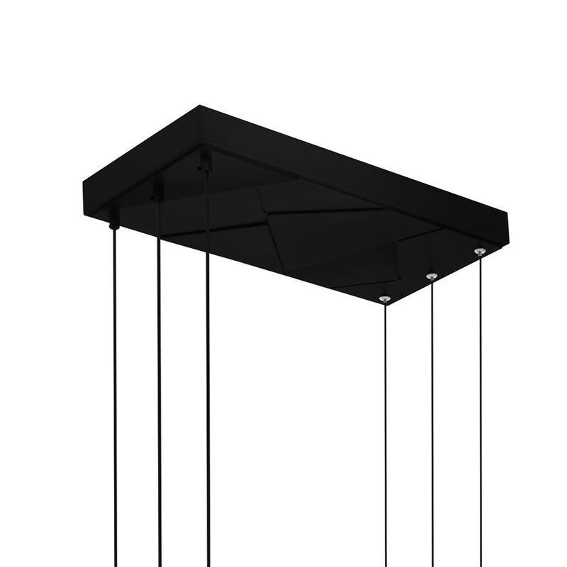 CWI Lighting Saber Integrated LED 50" Chandelier, Black