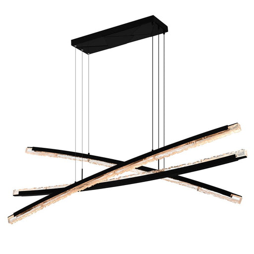 CWI Lighting Saber Integrated LED 70" Chandelier, Black