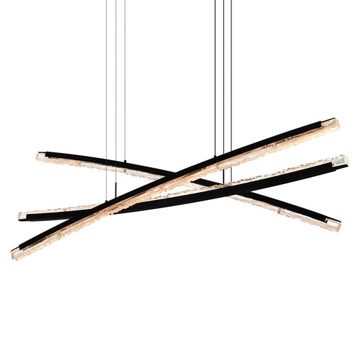 CWI Lighting Saber Integrated LED 70" Chandelier, Black