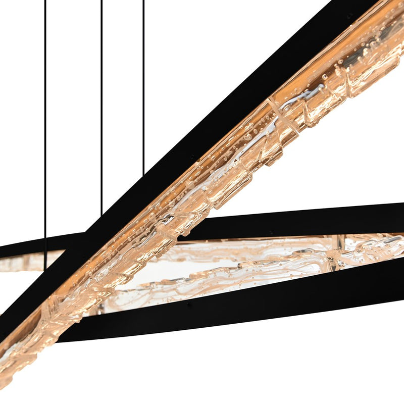 CWI Lighting Saber Integrated LED 70" Chandelier, Black