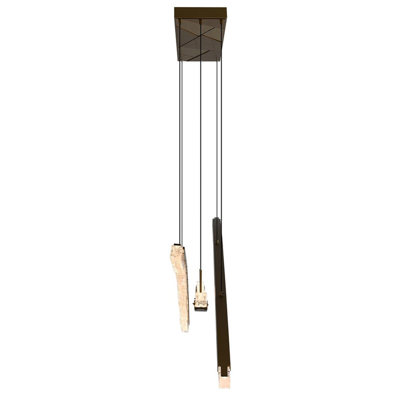CWI Lighting Saber Integrated LED 70" Chandelier, Brass
